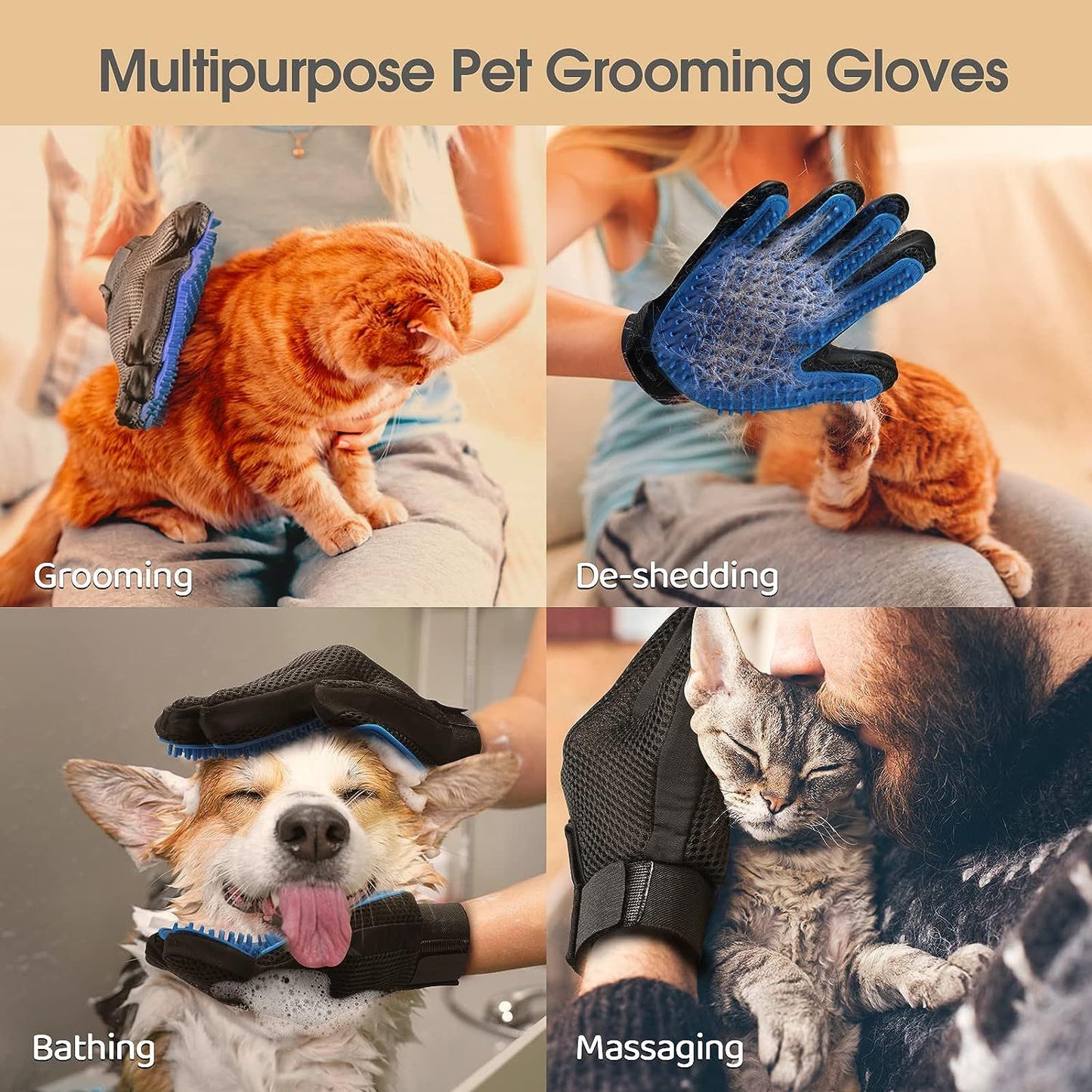 Anilova™ Pet Hair Removal And Washing Gloves